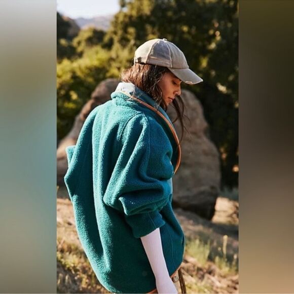 FP Movement Hit The Slopes Shawl Jacket XL Fleece Gym Winter slouchy streetwear - Picture 3 of 7